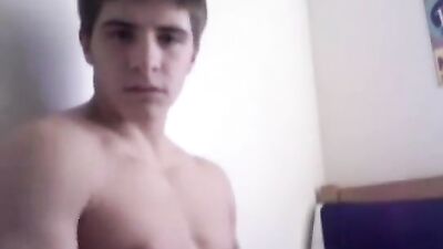 twink boy whips out his big dick