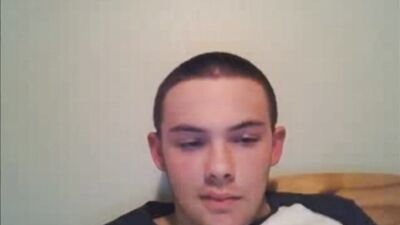 Horny guy with hairy cock