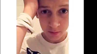 Cumming on bathroom floor