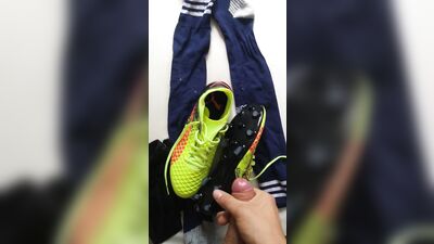Soccer Lust! Cumming Over Cleats & Jerseys