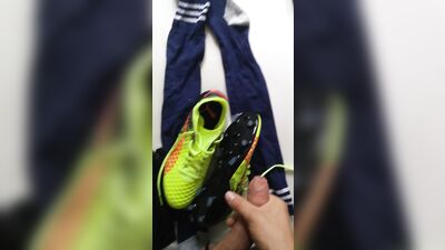 Soccer Lust! Cumming Over Cleats & Jerseys