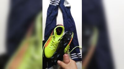 Soccer Lust! Cumming Over Cleats & Jerseys