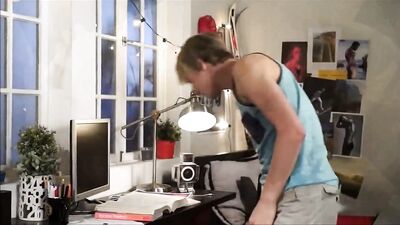 De Biman Hotboys Cumshot Battle: Action Blond Boys Pound Each Other in a Gay Porn Video Filled with Exciting Moments and Steamy Action!