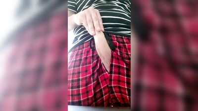 Masturbating uncut: Gay Solo Web-Cam Action with Cumshot