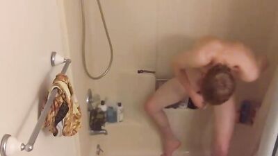 Shewannawopp in bathroom
