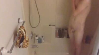 Shewannawopp in bathroom