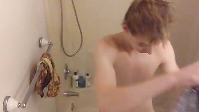 Shewannawopp in bathroom