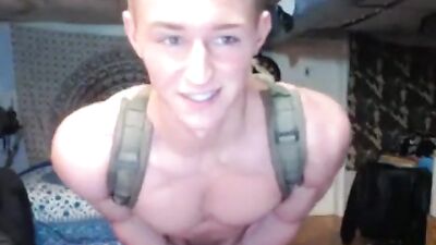 Muscular Boy Posing: Gay Solo Video with Blond Boys and Muscle Focus