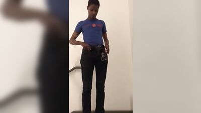 Stroking on Public Stairwell: A Hotties Gay Porn Adventure!