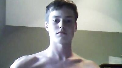 Skype wanker eats his own creamy load