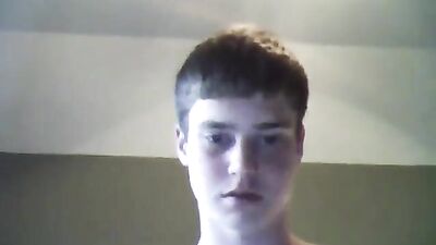 Skype wanker eats his own creamy load