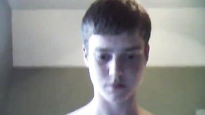 Skype wanker eats his own creamy load