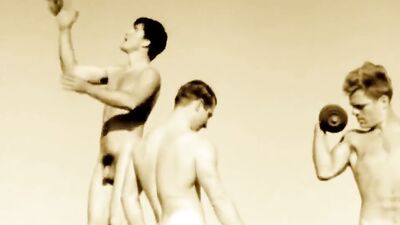 Young Male Explosion - Vintage Amateur Public Outdoor Straight Boys Adventure