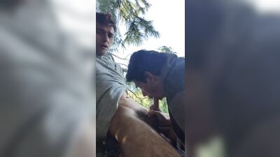 Public suck and wank