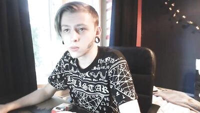 Handsome and Inked Tattoo Artist Gets Sucked Off and Fucked by Muscular Men!