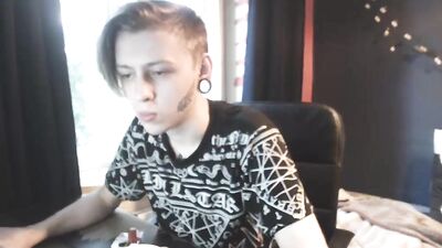 Handsome and Inked Tattoo Artist Gets Sucked Off and Fucked by Muscular Men!