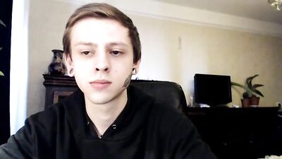 A tattooed and hot boy masturbates