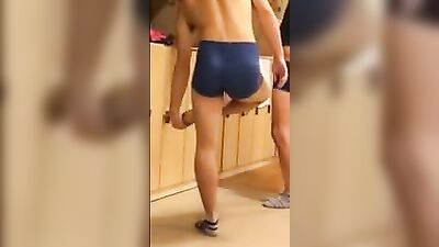 In the locker room in Asia - Gay Asian Straight Boys Voyeur