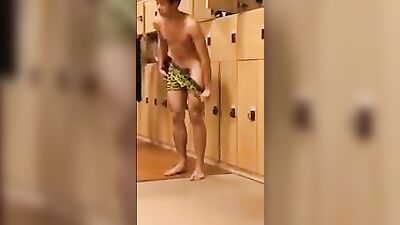 In the locker room in Asia - Gay Asian Straight Boys Voyeur