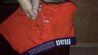 22yo Swedish Twink Cumshot on Boxers in Public!