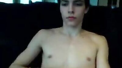 Cum Shots Handjob Solo: Small Masturbation in the Living Room!