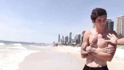 Hot Aussie Boy Billy Gets Serviced At The Glory Hole!