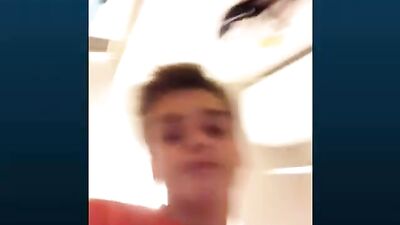 Skype Sucking Boy Masturbation - Cumshot Oral Delight!