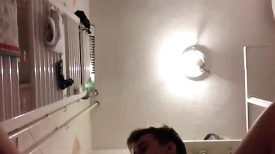 Skype Sucking Boy Masturbation - Cumshot Oral Delight!