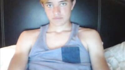 Blonde Pretty Boys Web-Cam Amateur Solo: Gay Porn with Explosive Action!