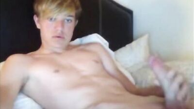 Blonde Pretty Boys Web-Cam Amateur Solo: Gay Porn with Explosive Action!