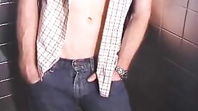 Bareback Restroom Fun: A Gay Porn Fantasy