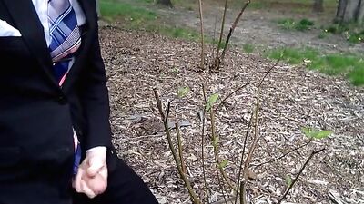 Teen Outdoors: Suited and Ready for Action - Gay Porn
