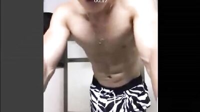 Chinese Gym Trainer: Muscle Boys in Action - Tagged Asian Cum Shots