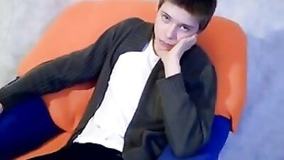 Russian Boy Obedient Jizzes on Command: Solo! (Gay Porn)