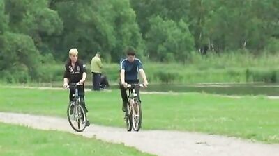 Bareback Cum Shots Oral: From the Bike on the Ass - A Gay Porn Video for Your Pleasure