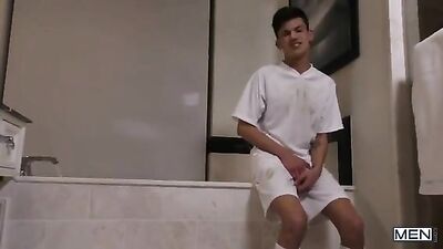 Dad & Stepson Sizzling Bath Time - Gay Step Daddy Porn!