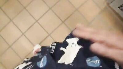 In the locker room. Cum in my hole, Daddy.