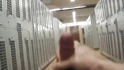 In the locker room. Cum in my hole, Daddy.