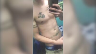 Skater Cums in a Store: Hardcore Outdoor Gay Porn Video