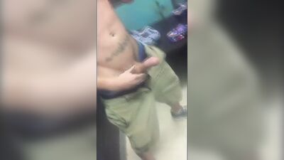 Skater Cums in a Store: Hardcore Outdoor Gay Porn Video