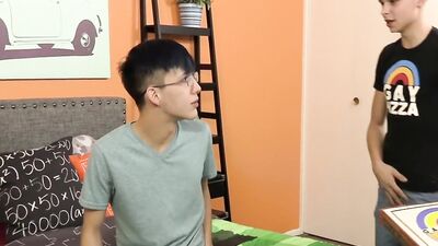 Horny Dudes Eating Pizza or Sucking Cocks!