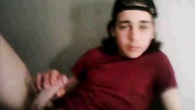 Red Shirt Capped Boy - Raw Thrusting Passion in the Bedroom!