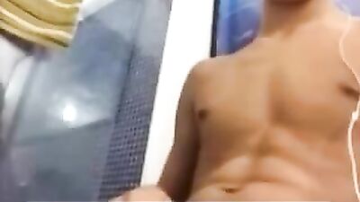 Little masturbation in the bathroom