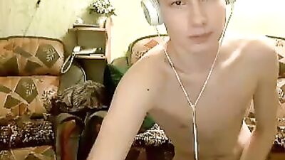 Exploring Gay Erotica: Smooth and Cute Solo Masturbation in the Living Room!