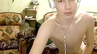 Exploring Gay Erotica: Smooth and Cute Solo Masturbation in the Living Room!