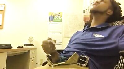 Black Office Boy Fuckfest - Raw & Rough Gay Porn Video!