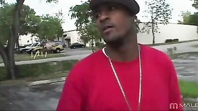 Young Black Guy Gets Fucked by Older Dude in Gay Porn Action!