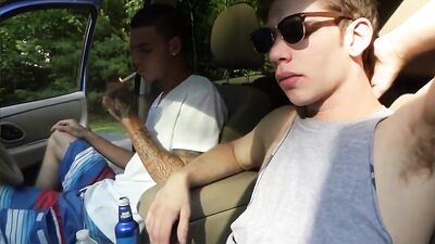 Young Boys Fuck in Car