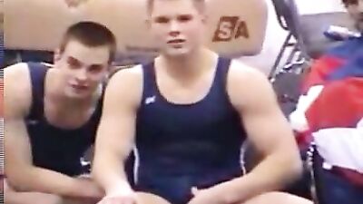 Bulging Muscles: Teen Boy Pops Out Huge Dick!