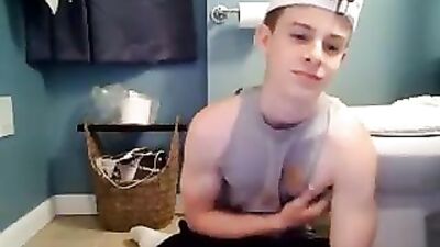 Redhead Masturbation Orgy: Shower, Toilet and Bedroom Sex with a Horny Redhead